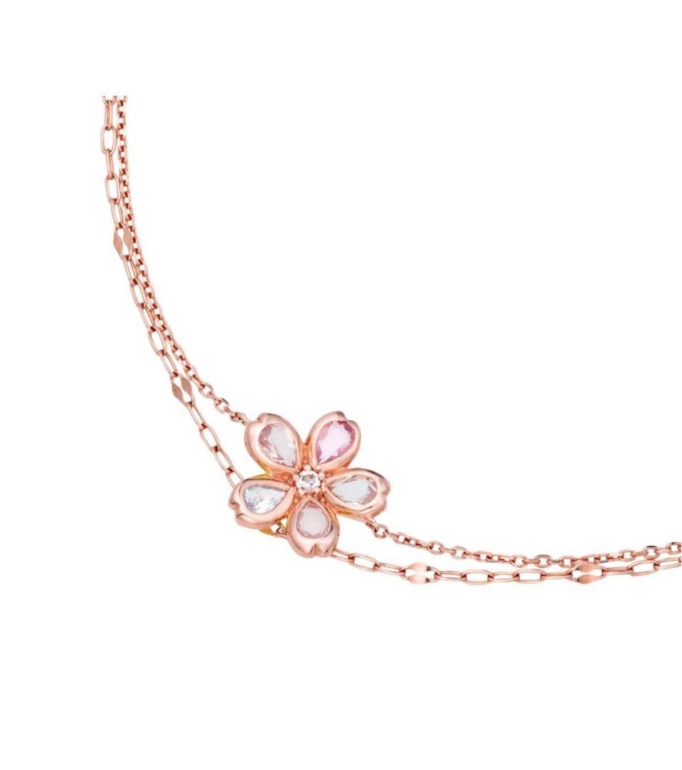 【4℃】sakura collection2022 ピンクゴールドブレスレット