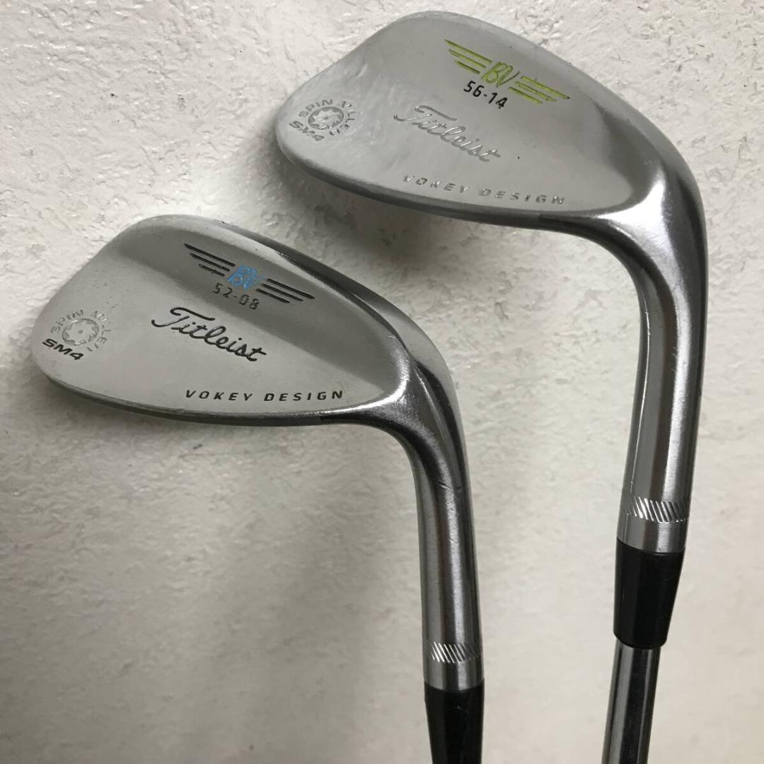 【Titleist ウエッジ2本セット】VOKEY DESIGN SPIN Titleist（タイトリスト） カスタム TITLEIST VOKEY SM10 TOUR CHROME