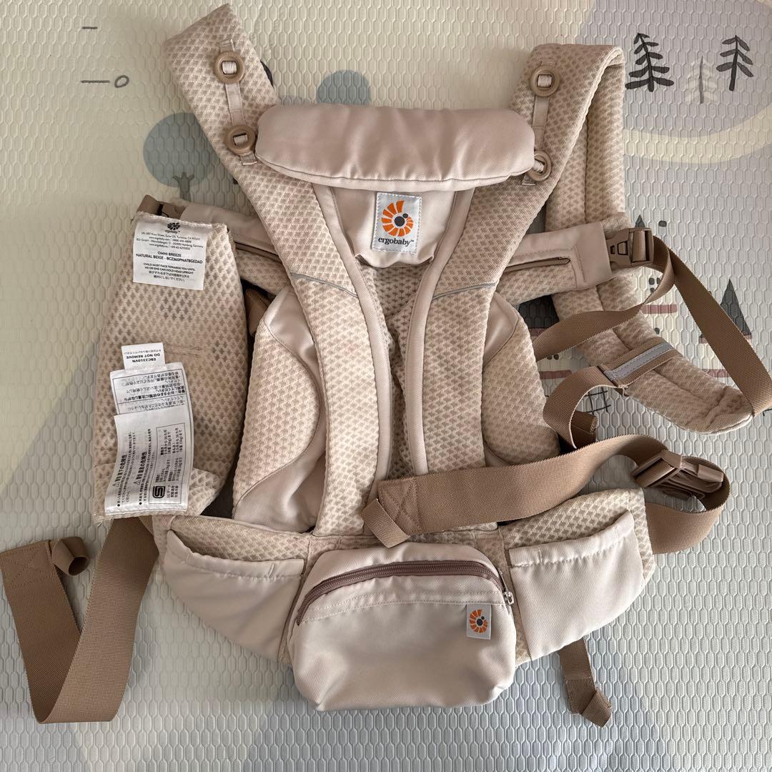ergobaby 抱っこ紐 ベージュ メッシュ ergobaby（エルゴベビー） 公式 オムニ デラックス 抱っこ紐 新生児