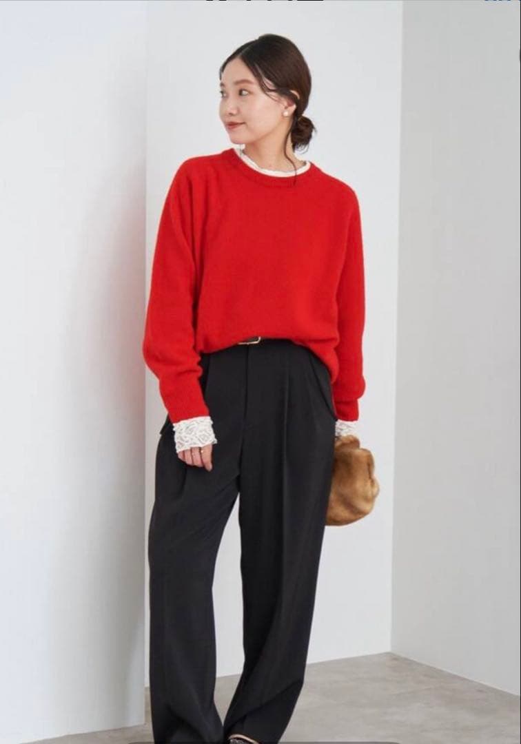 ren　IENA POOGINOOK WOOL IENA（イエナ）の「《追加》POOGINOOK WOOL クルーネックラグランプル