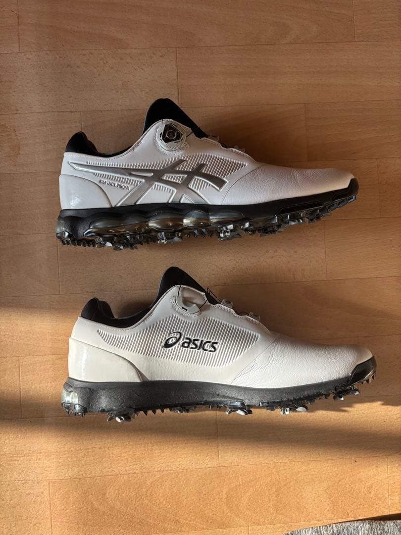 asics ゴルフシューズ ホワイト ダイヤル式