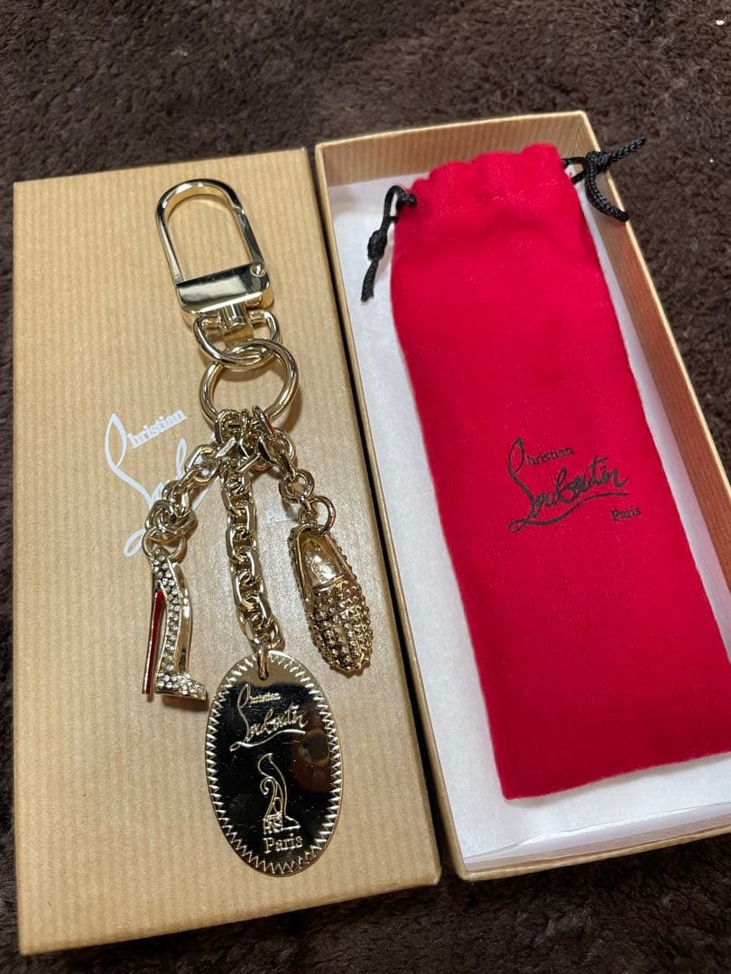 Christian Louboutin キーホルダー ゴールド Keyring - Keyring - Steel - Multicolor - Christian Louboutin