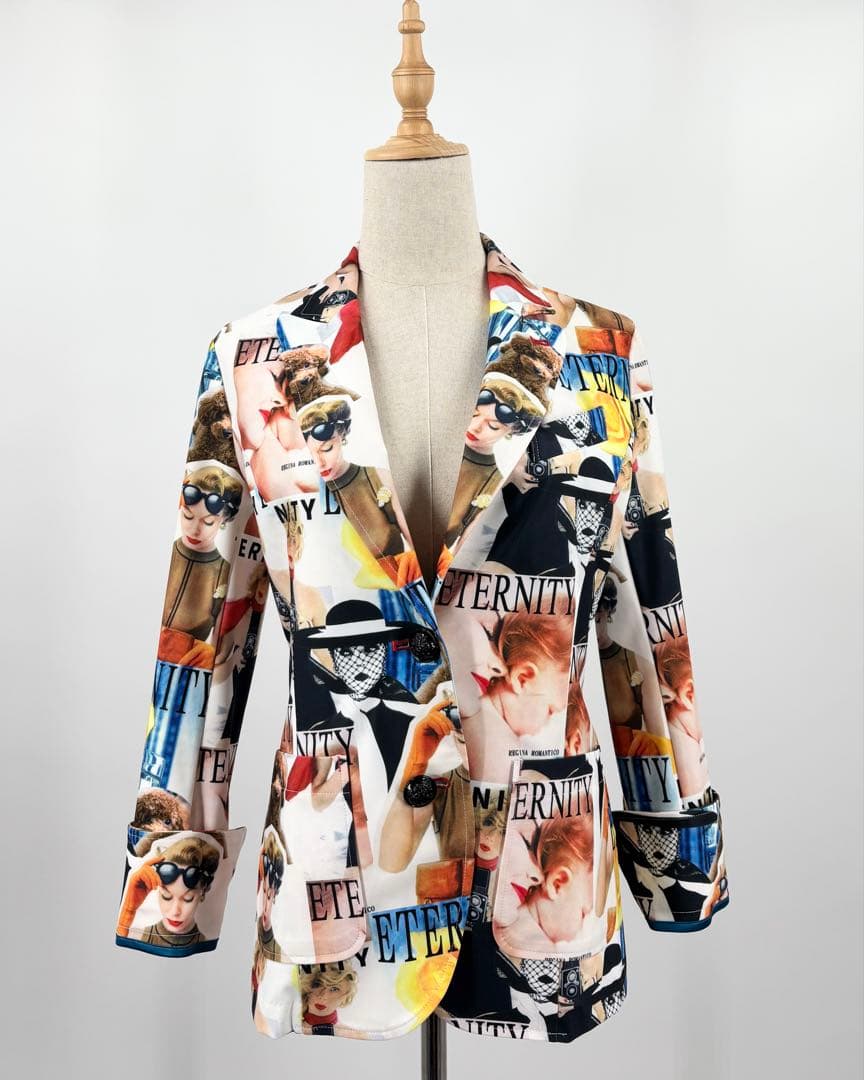 【Regina Romantico】美品！ジャケット　アウター総柄　38