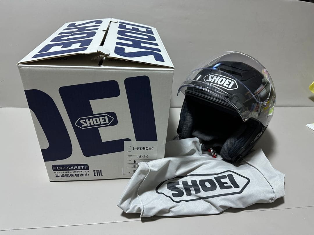 【美品】SHOEI J-FORCE4 ジェットヘルメット　マットブラック Webike | SHOEI ショウエイ J-FORCE IV［ジェイ-フォース フォー