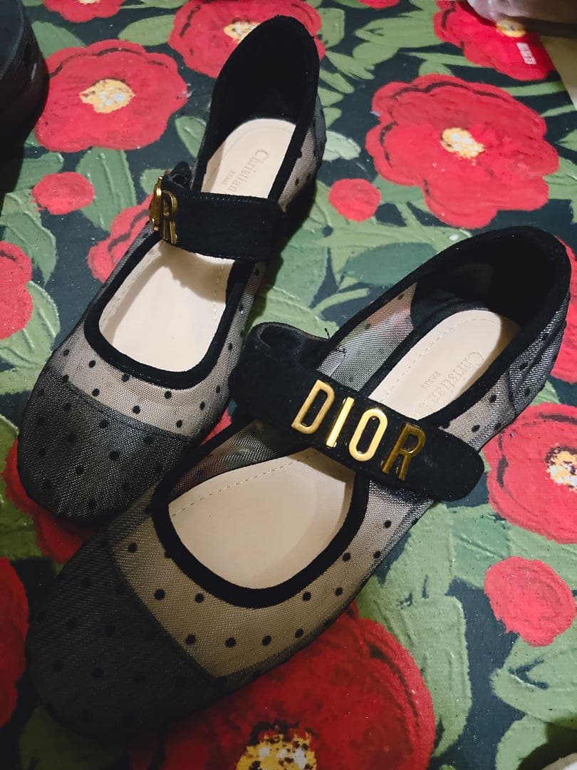 Dior ドット柄 フラットシューズ 37size DIOR | ウィメンズ シューズ|ウィメンズ｜ディオール公式オンライン