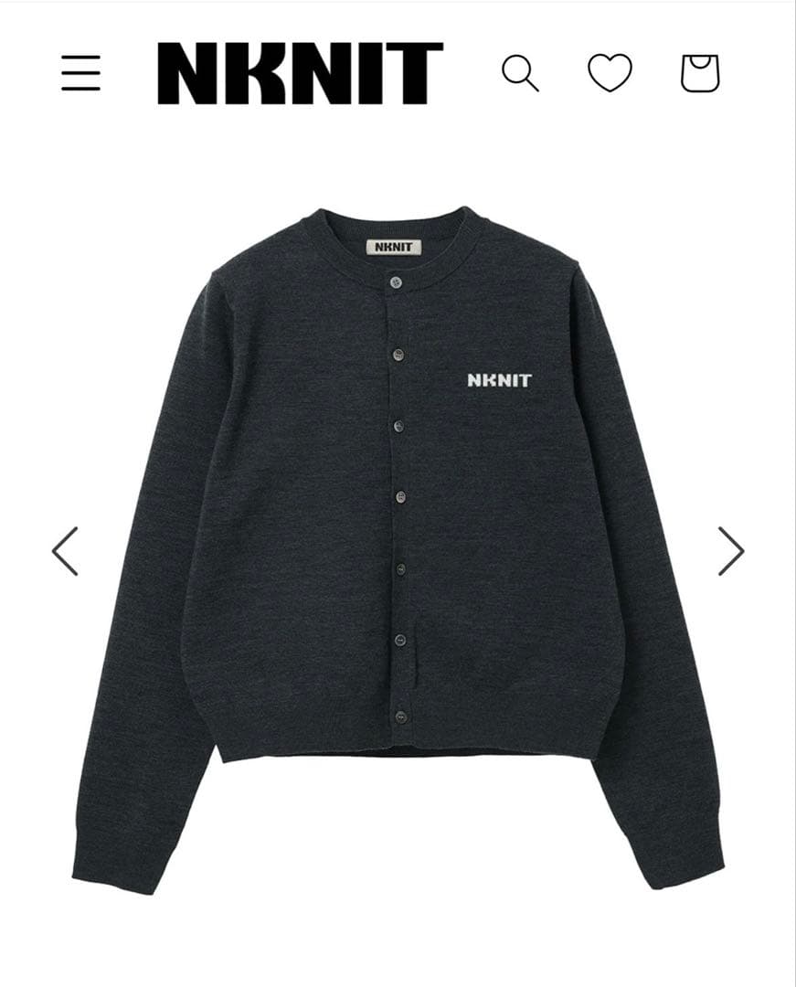 トップス NKNIT logo KNIT cardigan logo KNIT cardigan – NKNIT
