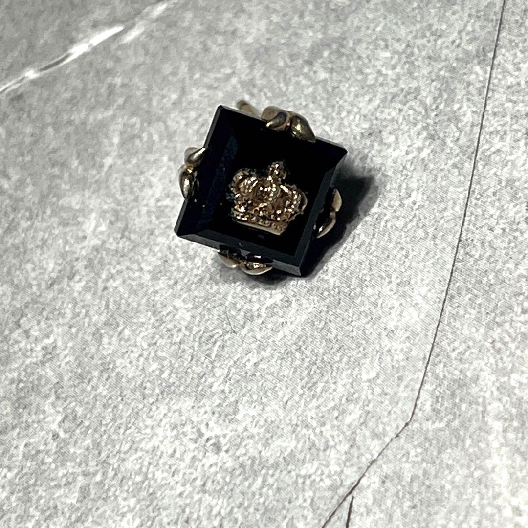 ギャラ付きJUSTIN DAVIS BLACK ICEピアス ゴールド k18