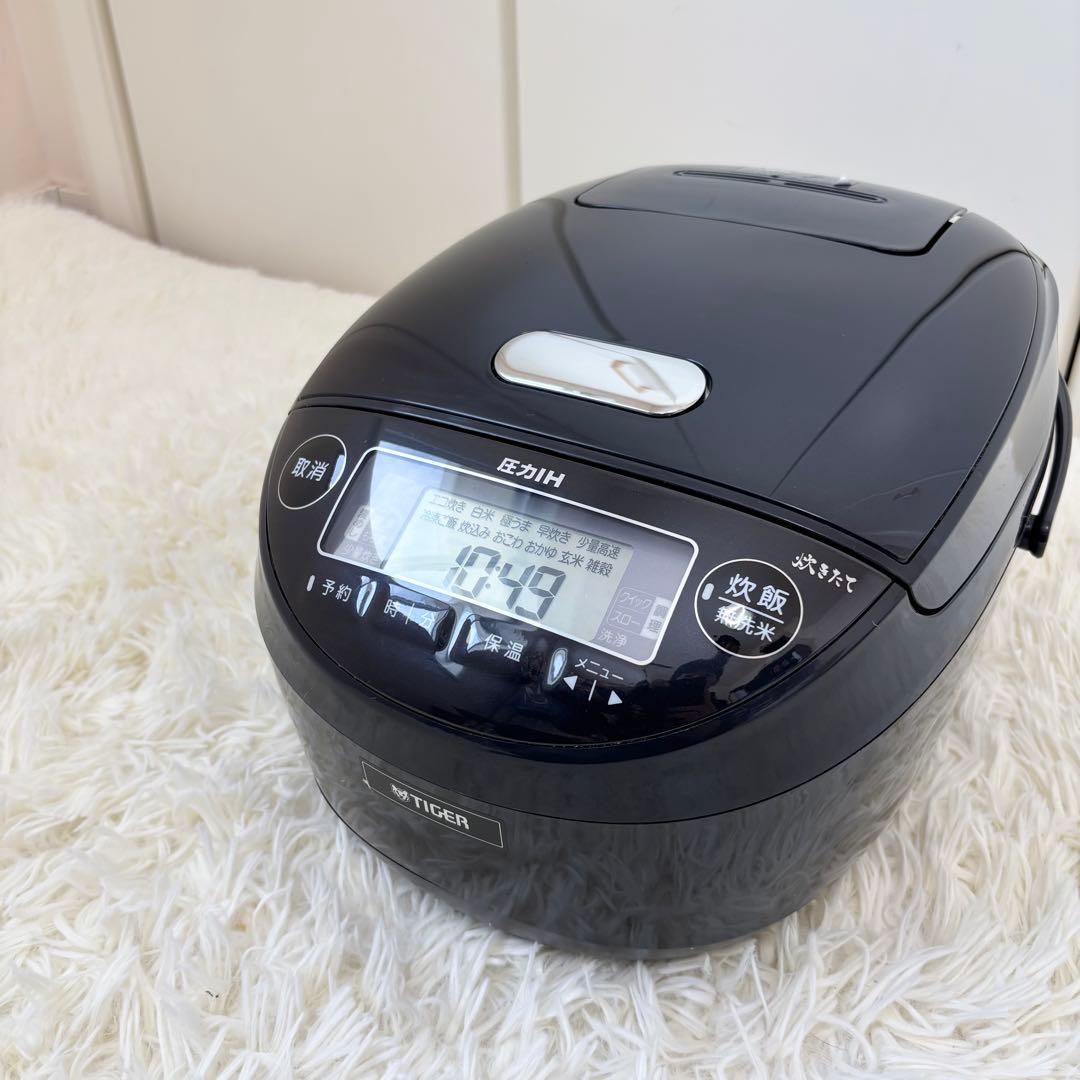 TIGER 圧力IHジャー炊飯器JPK-T100 タイガー魔法瓶 圧力IHジャー炊飯器 炊きたて モーブブラック JPV