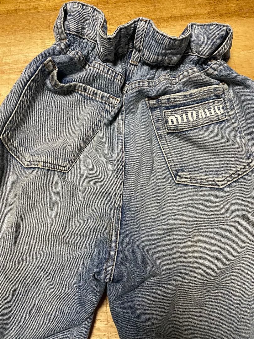 ⭐︎miumiu ハイウエストデニムパンツ 今月末削除 ハイウエスト L MiuMiu(ミュウミュウ) デニム・ジーパン(レディース