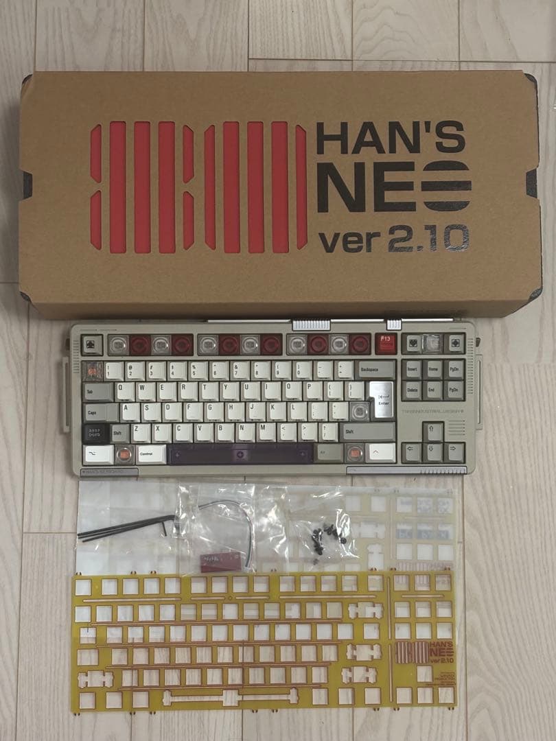 winmix han's 80 VER2.1 neo beige 自作キーボード - メルカリ