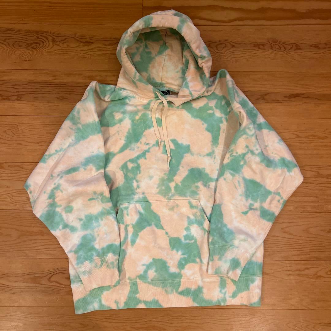 2-tacs gym hoodie タイダイパーカー hooded BROWN by 2-tacs 