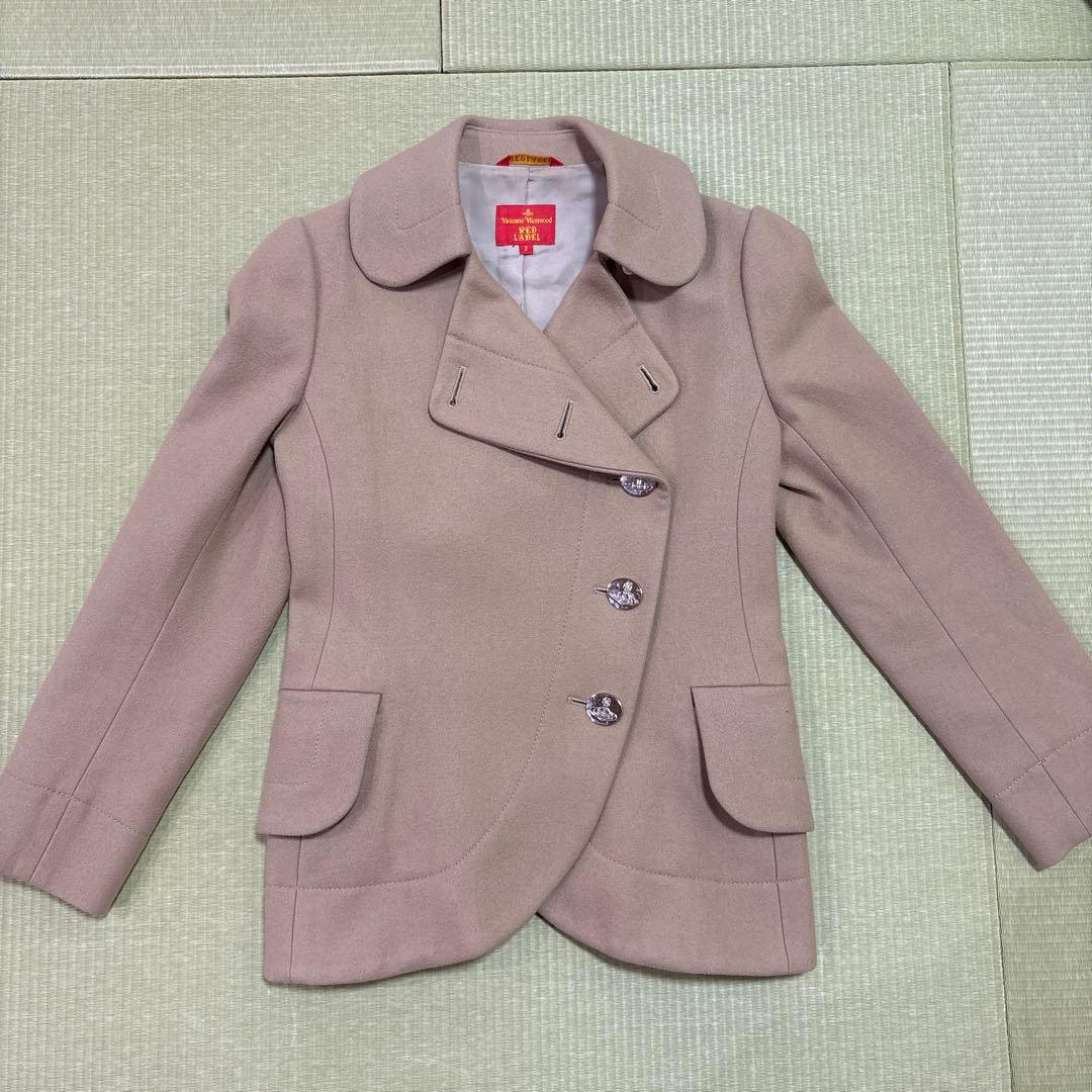 vivienne westwood ピーコート ベージュ 変形デザイン ウール ヴィヴィアンウエストウッド レッドレーベルVivienne Westwood Red