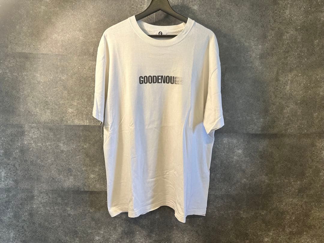 GOODENOUGH モーションロゴTシャツ XL 90s GOOD ENOUGH Logo S/S Tee 黒 XL グッドイナフ 半袖 Tシャツ