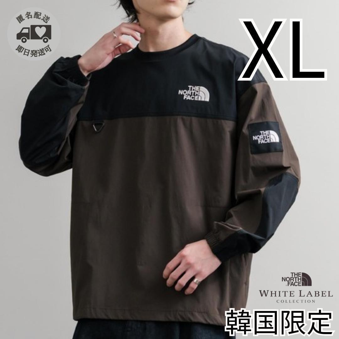 韓国限定✨ ノースフェイス ALBANY CREWNECK XL ブラウン - メルカリ