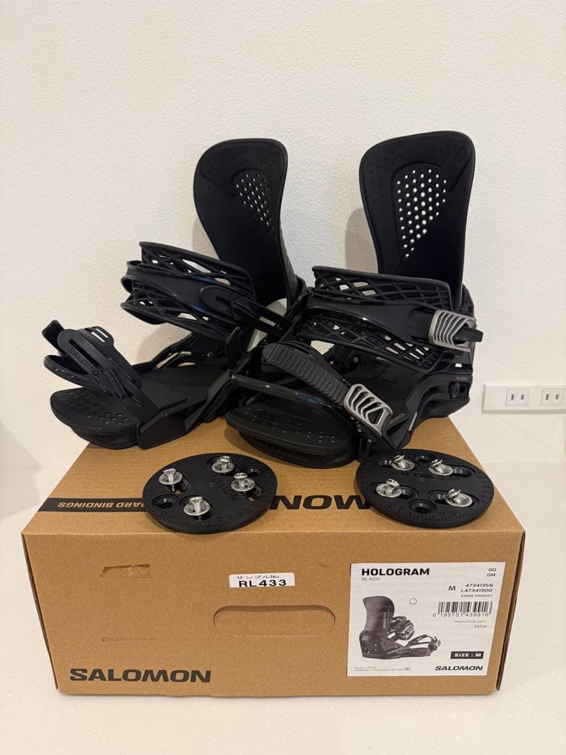 Salomon Hologram ビンディング Mサイズ ブラック23-24 SALOMON（サロモン） [日本正規品]スノーボード ビンディング