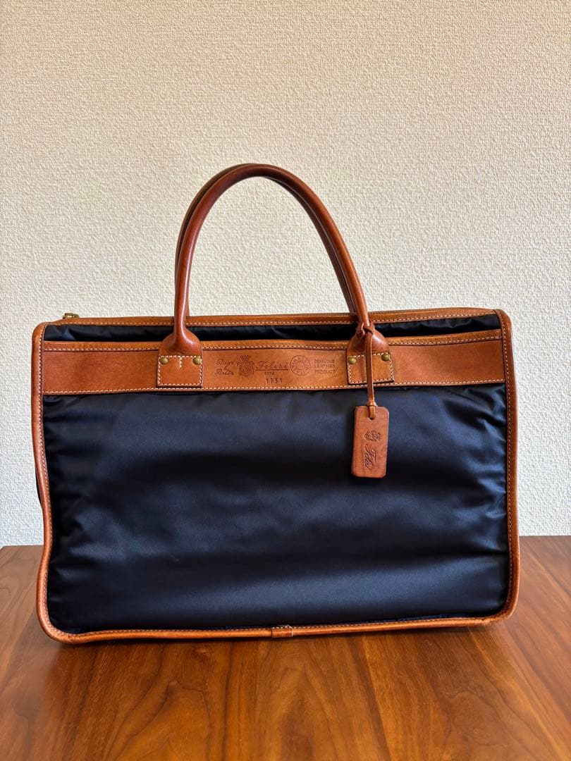 フェリージ ビジネスバッグ 1731/DS ナイロン バケッタレザー 牛革 フェリージ ビジネスバッグ 1731/DS ナイロン バケッタレザー 牛革