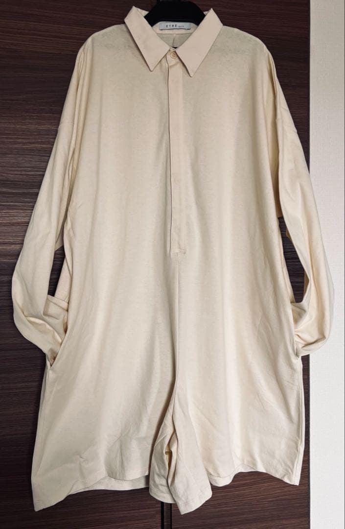 ETRE TOKYO／ラガーシャツショートオールインワン ETRE TOKYO（エトレトウキョウ）の「ラガーシャツショート