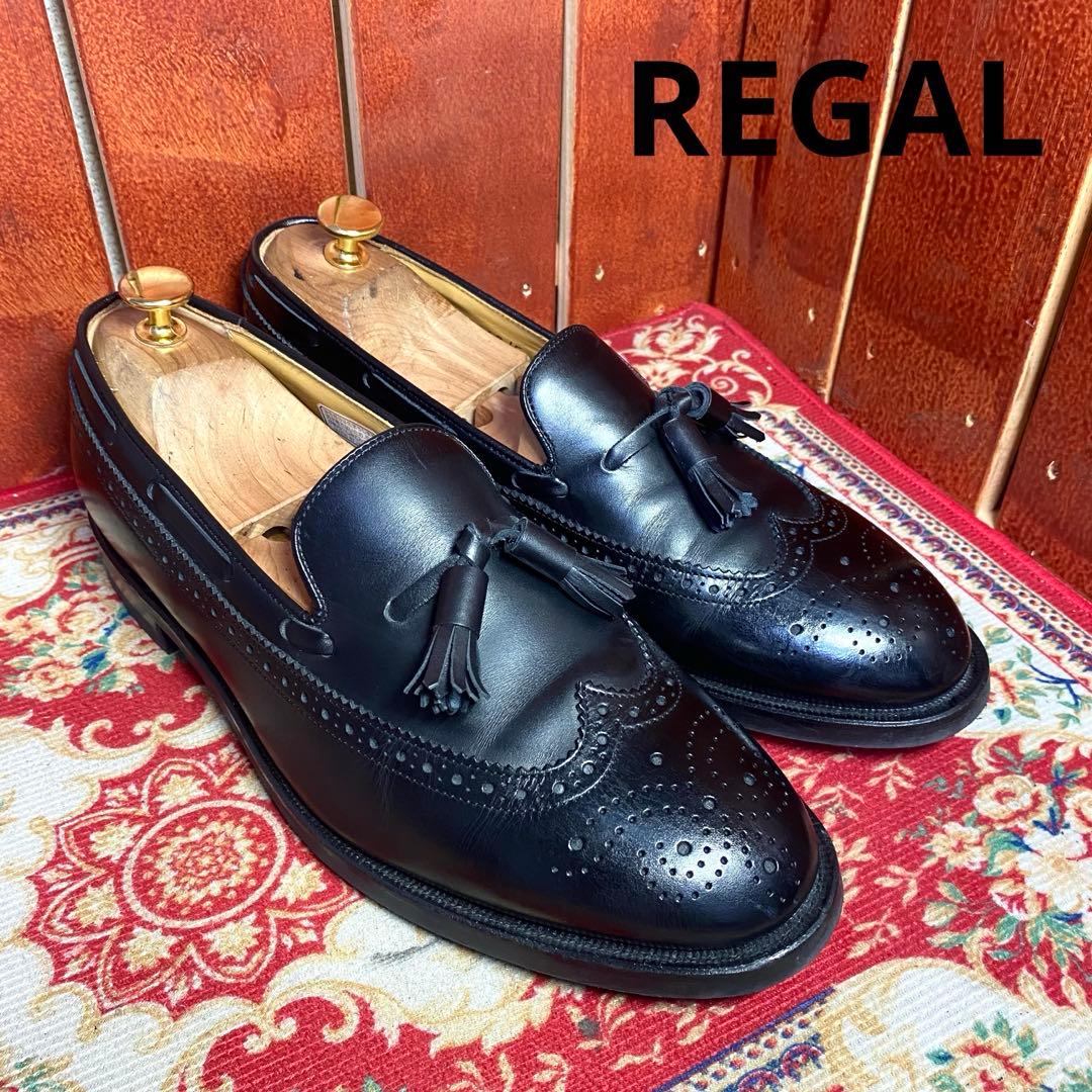 美品]REGAL ウイングチップ タッセルローファー 25cm - メルカリ