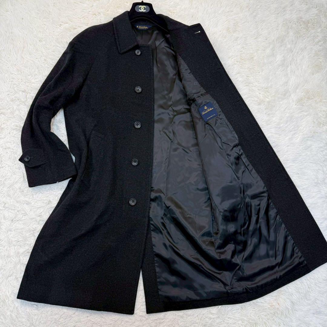 未使用級✨ ブルックスブラザーズ カシミヤ混 ステンカラーコート 40 Lサイズ BROOKS BROTHERS（ブルックスブラザーズ） ステンカラーコート コート