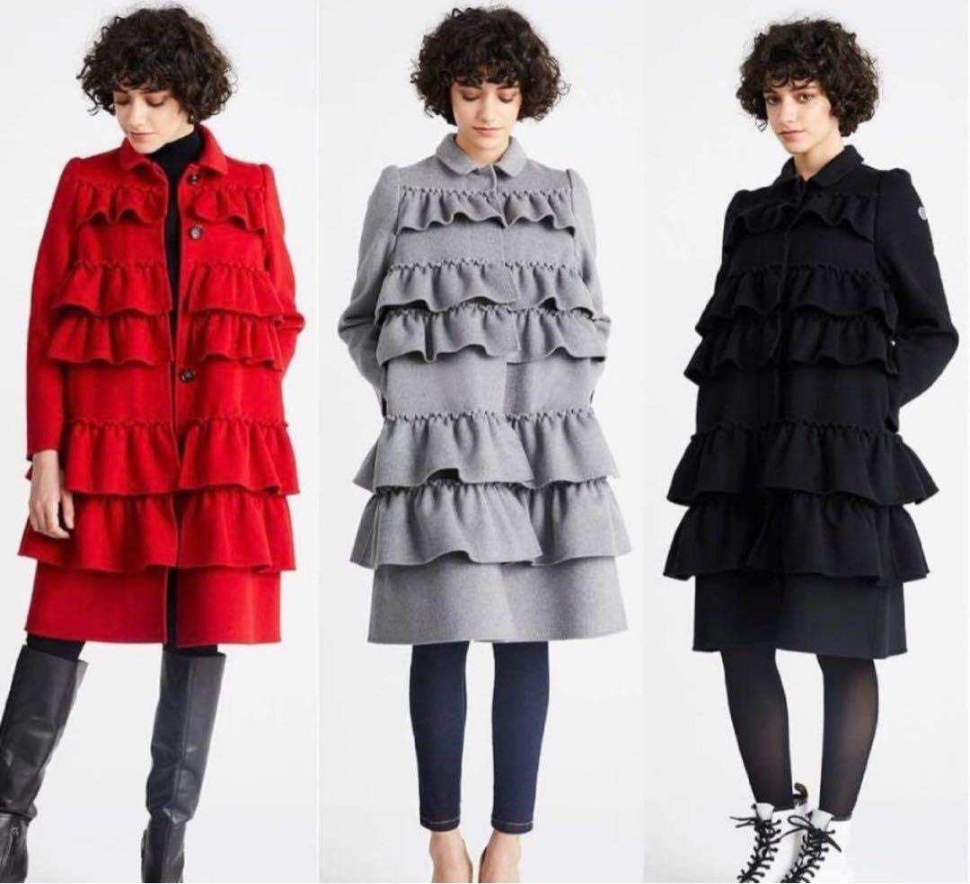 ボーダーズアットバルコニー フリルコート S黒 新品 - メルカリ