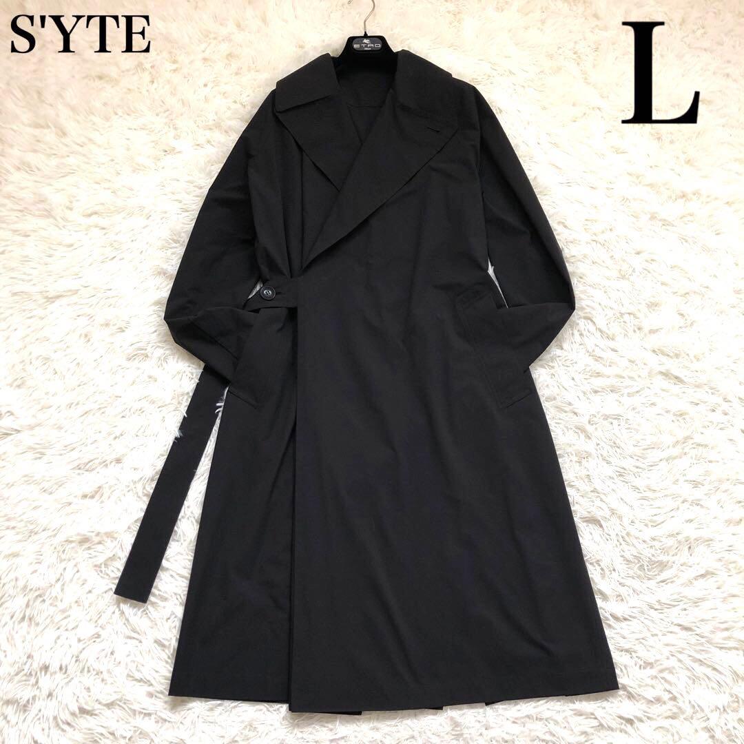 【入手困難】S'YTE Yohji Yamamotoタイロッケンコート 黒 L 入手困難】S'YTE Yohji Yamamotoタイロッケンコート 黒 L - メルカリ