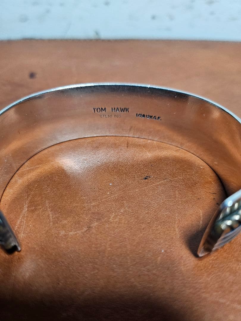 ゆ*う様 レア TOM HAWK 2ライン12KGFツイストロープバングル ナバ