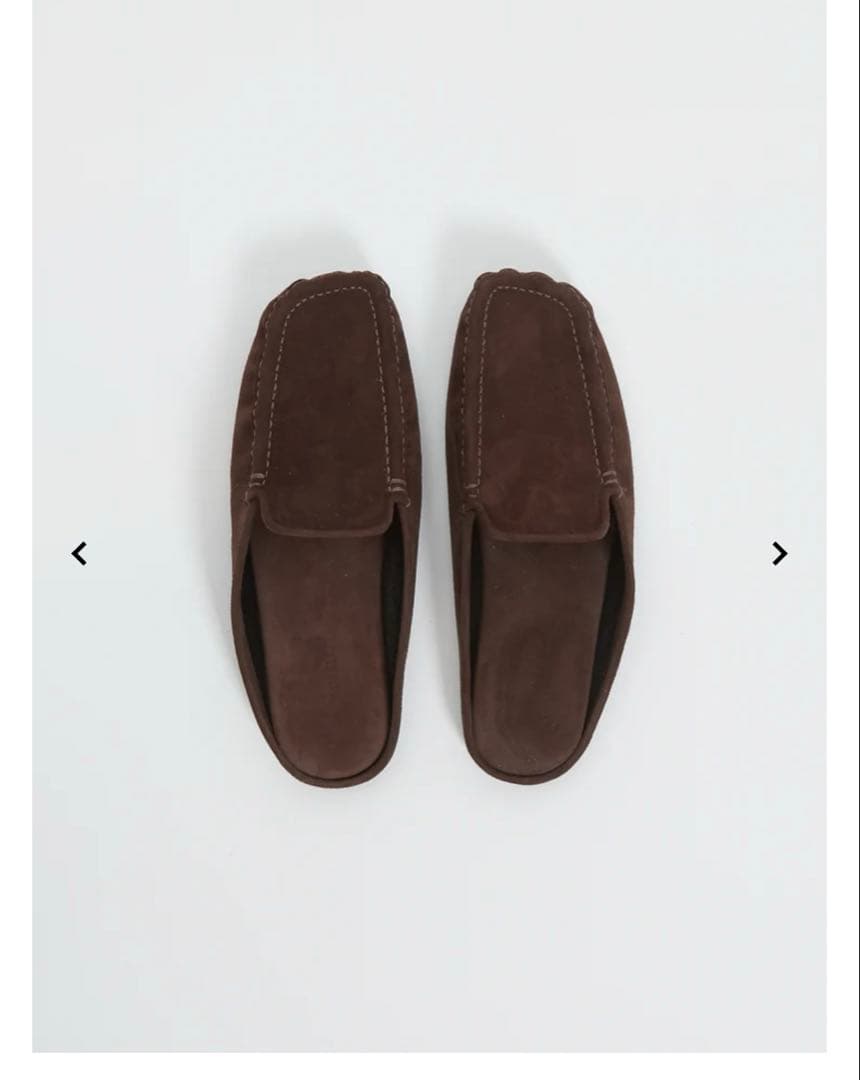 AURALLE Suede Moccasin Slipper サイズ25 オーラリーより新登場！ エフォートレスな美しさを秘めた、スエード