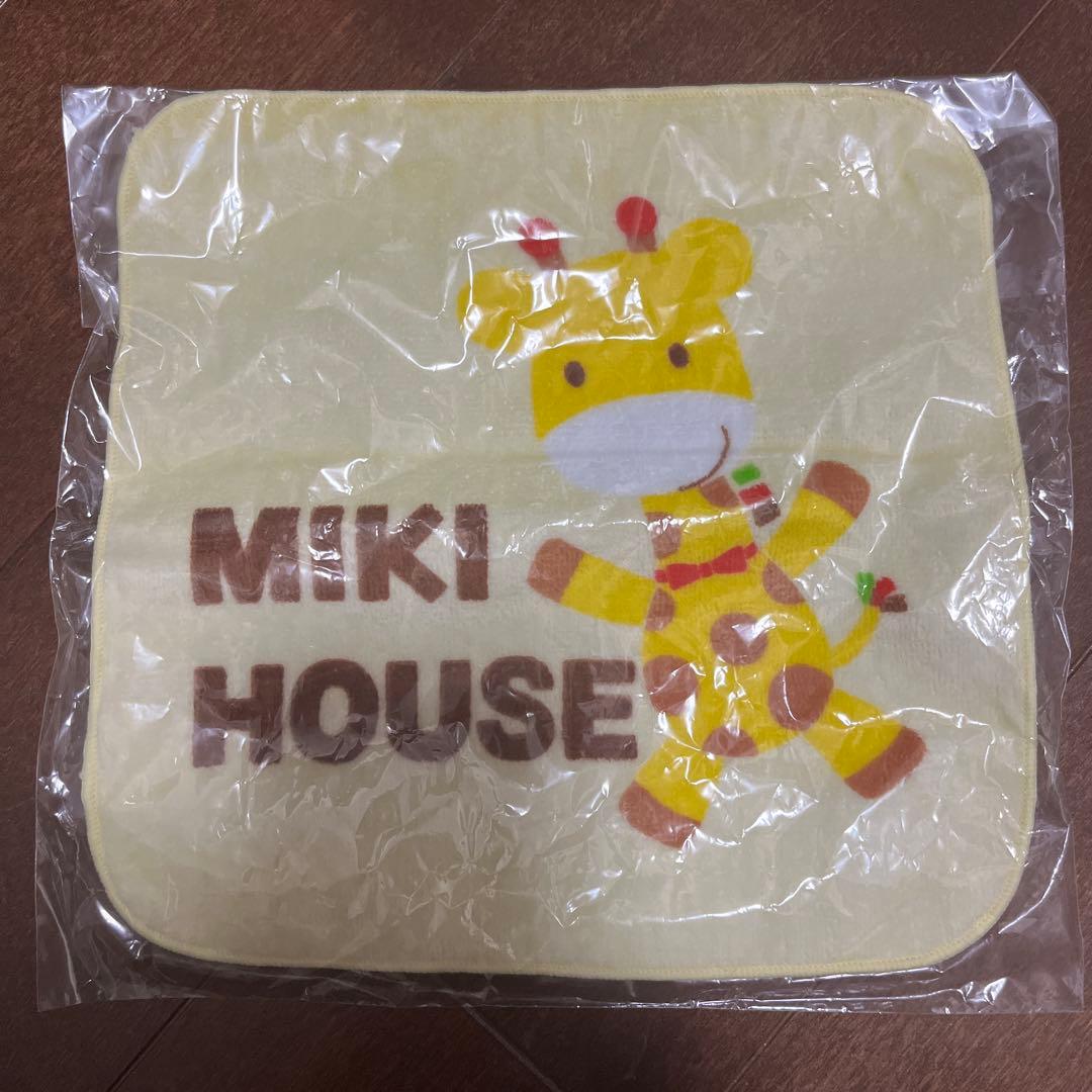MIKI HOUSE キリン ハンカチ他　OKO MIKI HOUSE（ミキハウス） ハンカチ シェニール織ハンドタオル キッズ