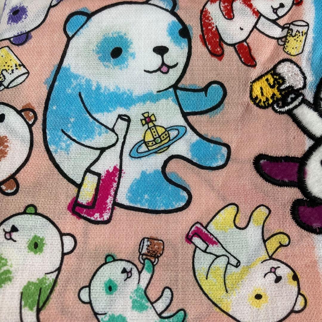 希少品•新品】ヴィヴィアンウエストウッド パンダ ハンカチ 酔いどれ