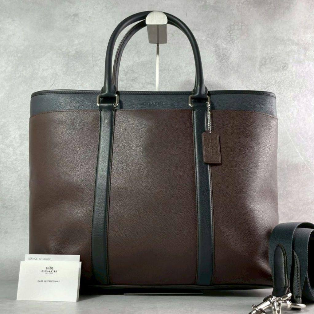 新品タグ付 コーチ メトロポリタン 2way トートバッグ ビジネス A4可 茶 COACH（コーチ） ビジネスバッグ メトロポリタン ワークバッグ メンズ