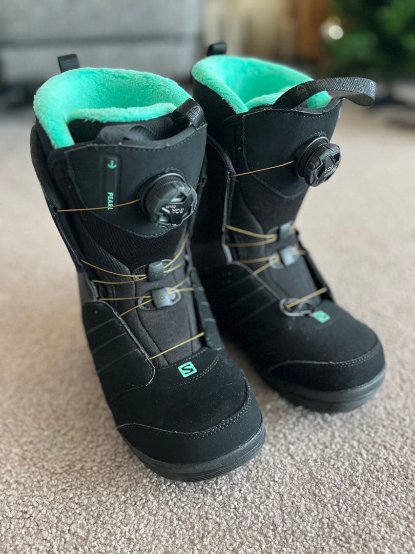 サロモン　スノーボード　ブーツ　pearl boa j 23.5 SALOMON（サロモン） PEARL BOA パールボア 23-24 2024 ボアブーツ