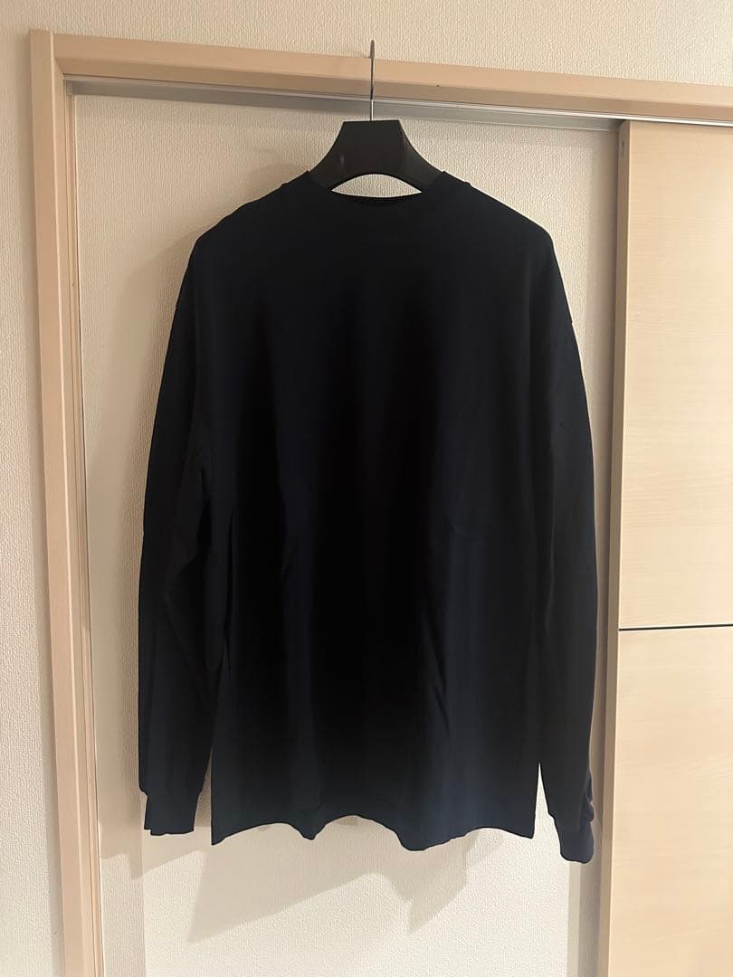 everyone ロングTシャツ XL ネイビー everyone high-gauge cotton long sleeve tee shirt (NAVY) | everyone
