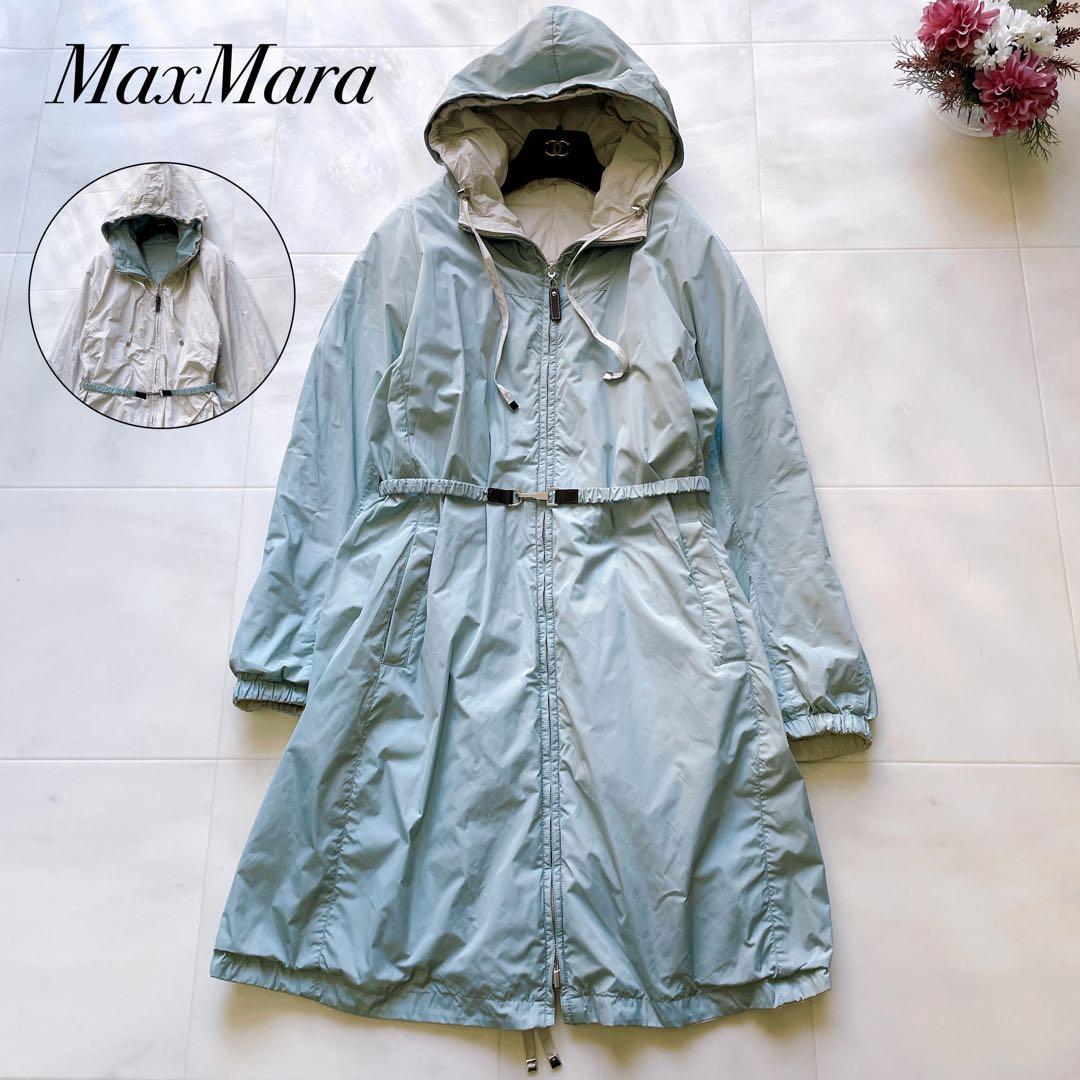 近年モデル✨マックスマーラ ナイロンコート リバーシブル 大きいサイズ 44 Max Mara（マックスマーラ） コート レディース リバーシブル