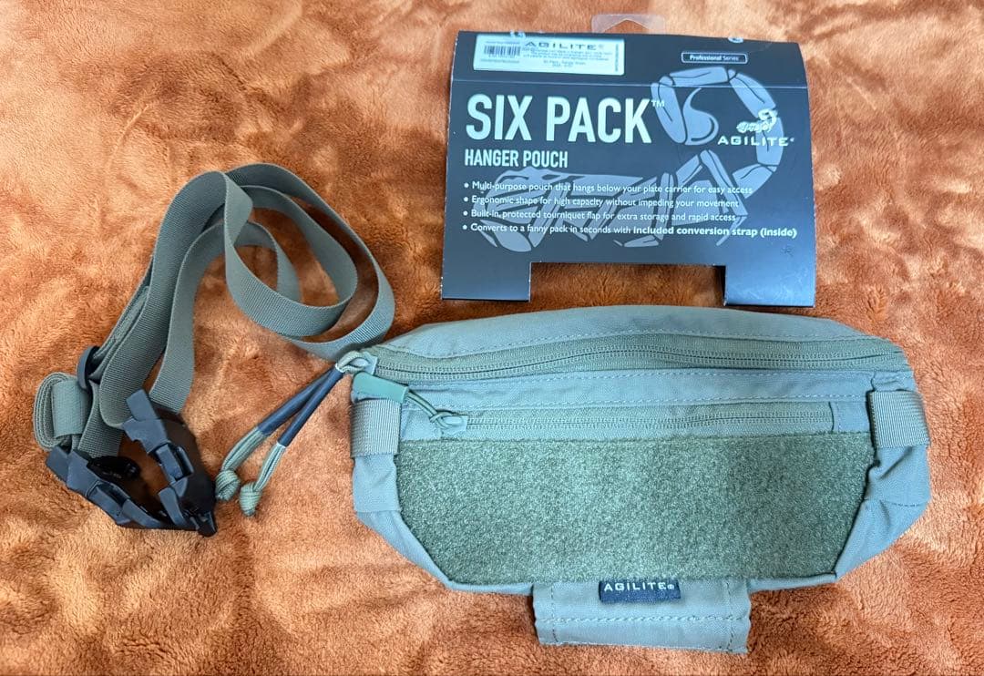 AGILITE SIX PACK HANGER POUCH レンジャーグリーン Hanger Pouch for a Plate Carrier - Six Pack™