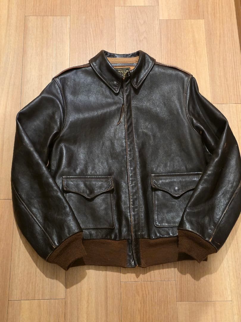 The REAL McCOY'S A-2 フライトジャケット 40 THE REAL McCOY'S ザリアルマッコイズ A-2 DRAWING30-1415 W535 AC