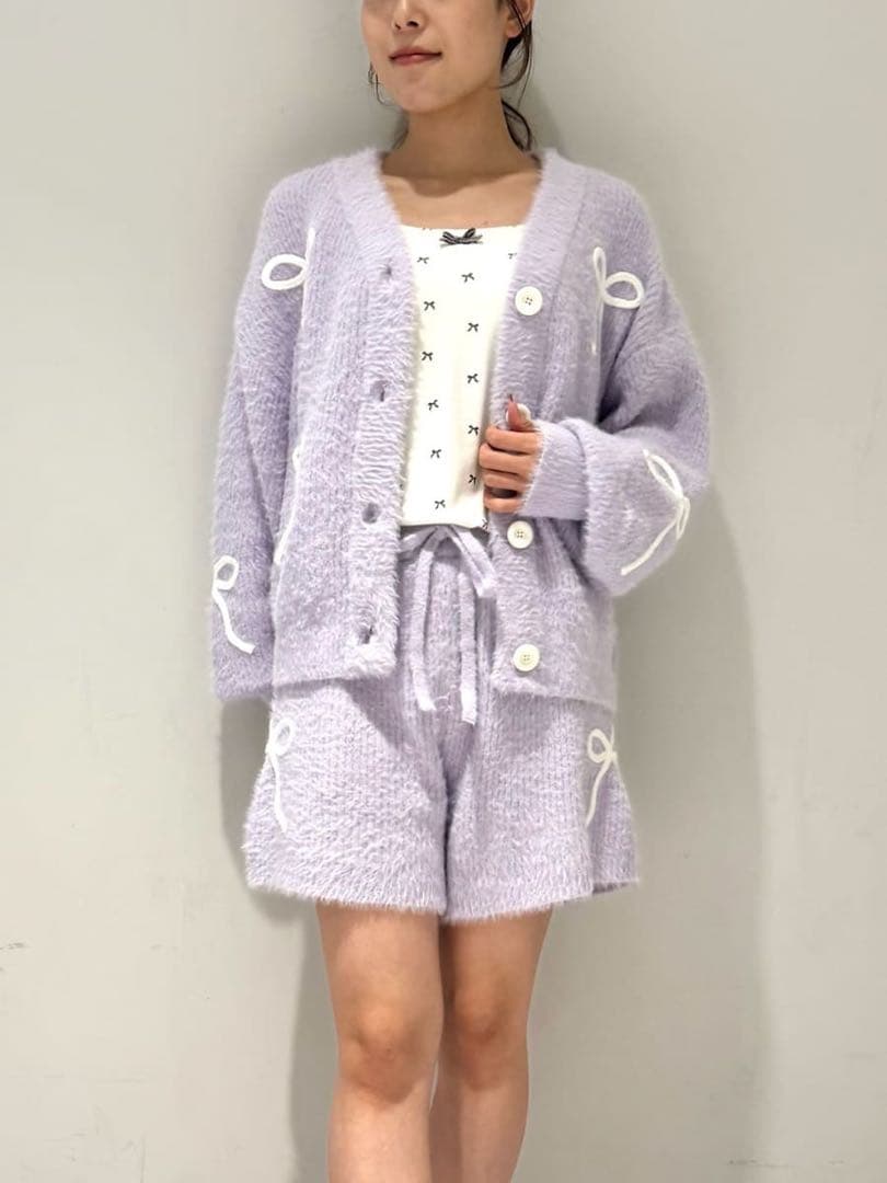 【セットアップ】ジェラートピケ リボンフェザーカーディガン 上下セット ジェラートピケ リボンフェザーニット 上下セット - メルカリ