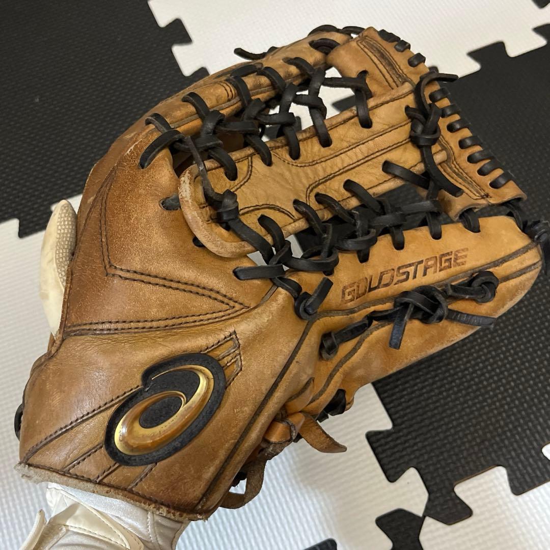 ASICS GOLDSTAGE 硬式グローブ ブラウン 野球 アシックス 硬式グローブ asics 硬式 グラブ ゴールドステージ 外