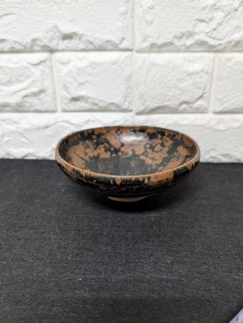 宋代 建盞系 黒釉鉄斑碗 茶碗 天目茶碗 古陶磁器 本物保証 美しく貴重な天目・黒釉｜株式会社 栄匠堂