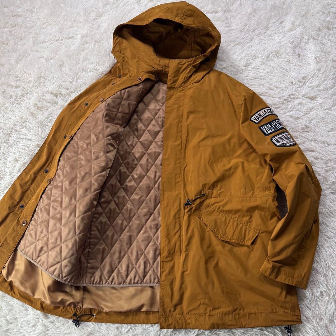 美品✨VAN JACKET モッズコート　ワッペン　刺繍　サーモライト　L VAN Jacket - 《ヴァンヂャケット》新品訳有 豪華ワッペン 中わた