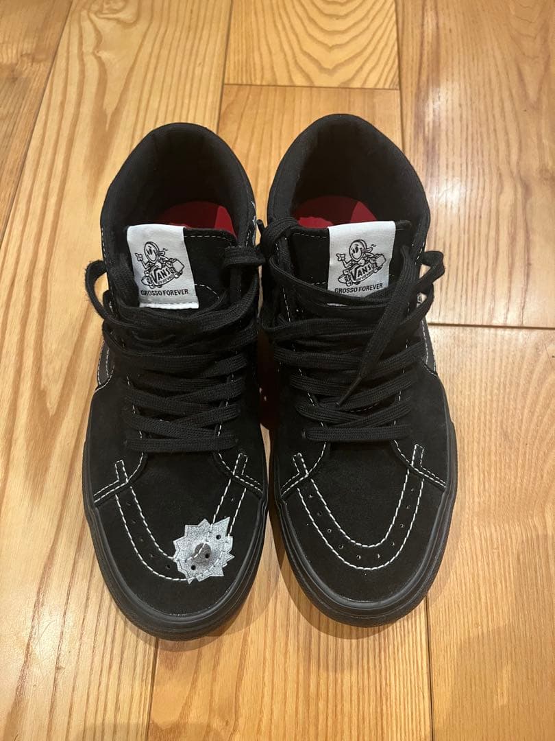 靴 HYTRSupreme Vans Nate Lowman Skate New Supreme Vans Nate Lowman Grosso Mid Red Size 9 Canceled