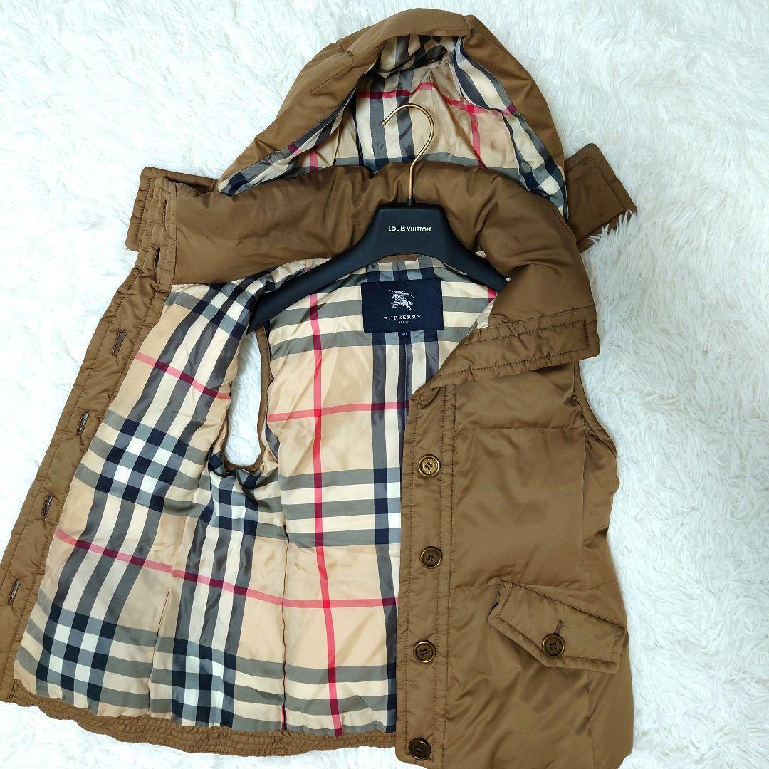 ✨良品✨バーバリーロンドン ダウンベスト ノバチェック フード 40 BURBERRY - BURBERRY LONDON バーバリーロンドン ダウンベスト ノバ