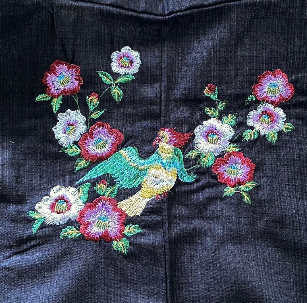 完売品！新品 大人気ブランド浴衣【ジュエティ】椿とオウム刺繍☆お単