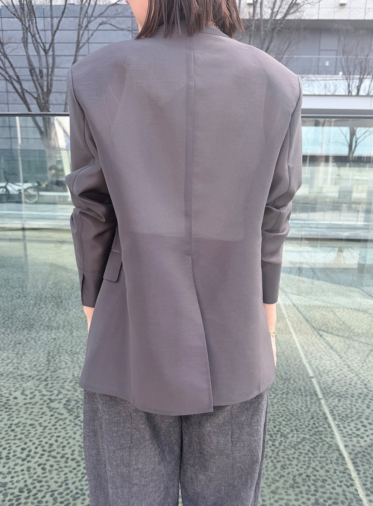 rカラーレスシアージャケット